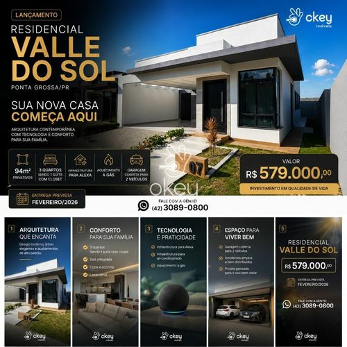 Casa, 3 Dormitórios